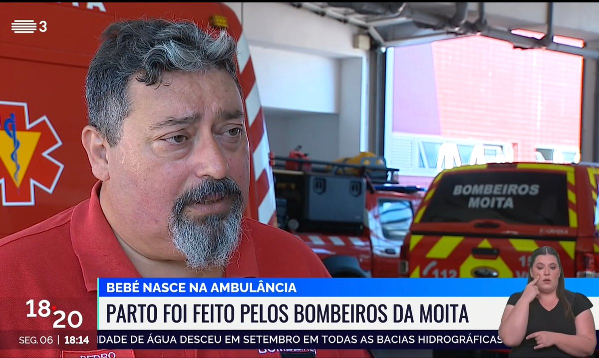 O bombeiro Pedro Ferreira aparece mais vezes nas TVs a falar de temas de saúde obstétrica do que a Ana Paula Martins.