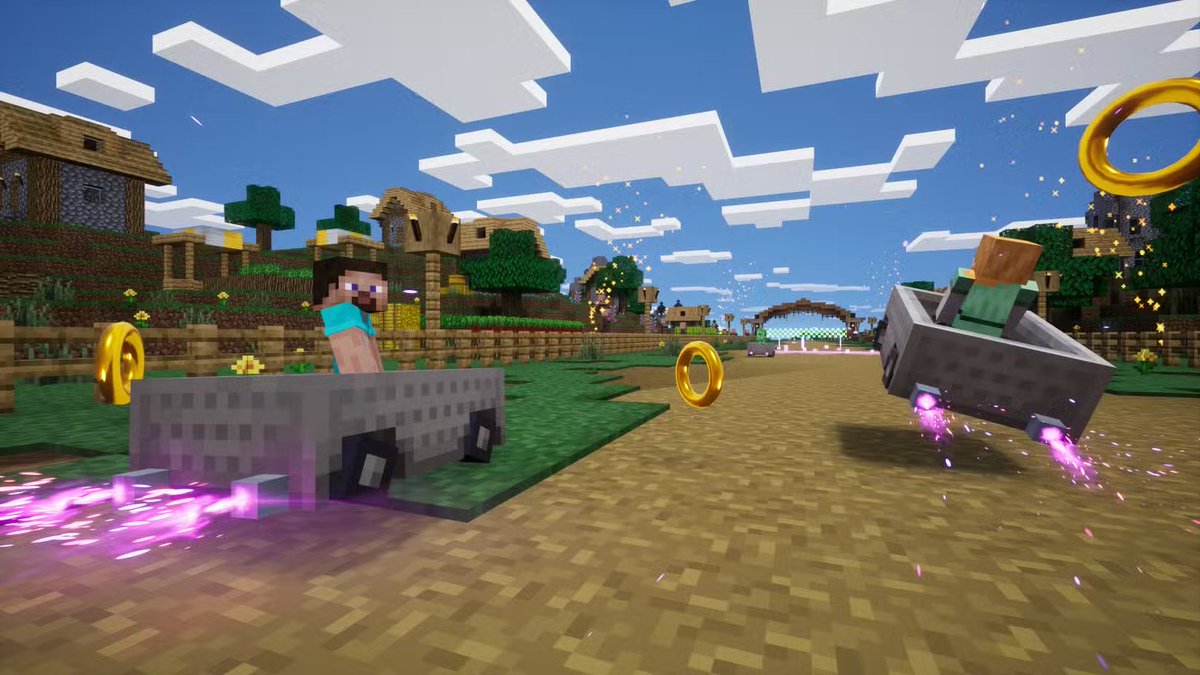 You don’t need Season Pass to play the Minecraft Festival in Sonic Racing CrossWorlds! You can participate and unlock rewards for free.

The festival starts on October 9th, at 8 PM ET, and lasts until October 11th.

#Sonic #SonicTheHedgehog #SonicRacingCrossWorlds #SonicNews