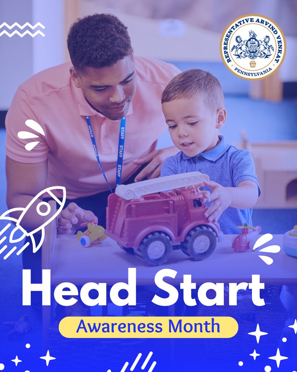 RepVenkat's tweet image. During this Head Start Awareness Month, let us continue to support this critical program that opens doors of opportunity for so many in our community and Commonwealth.