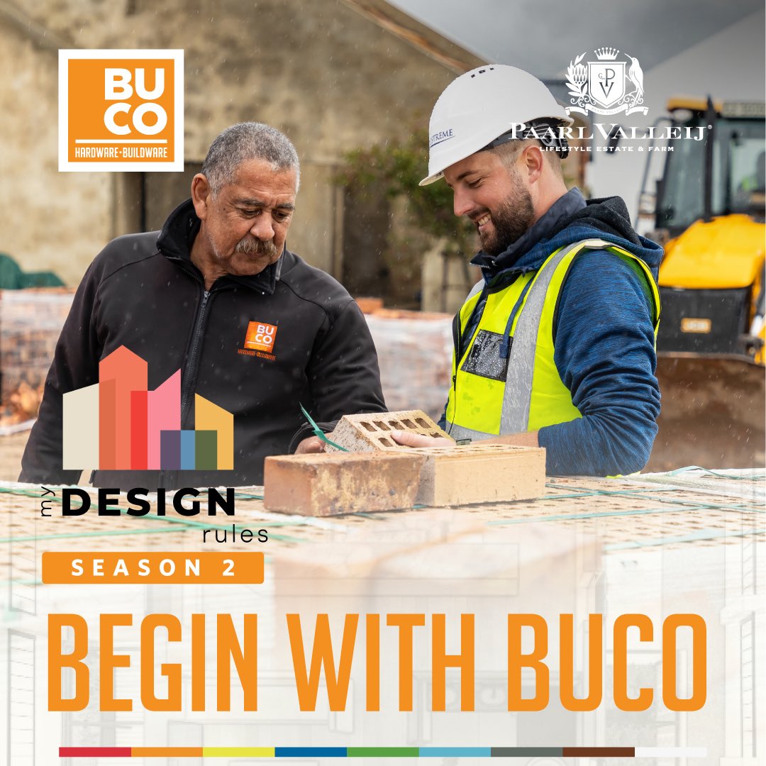 Great design demands great materials, and #Buco is the official supplier of all building materials and hardware for #MyDesignRules.
Because every design #BeginWithBUCO.
buco.co.za/get-to-know-us...