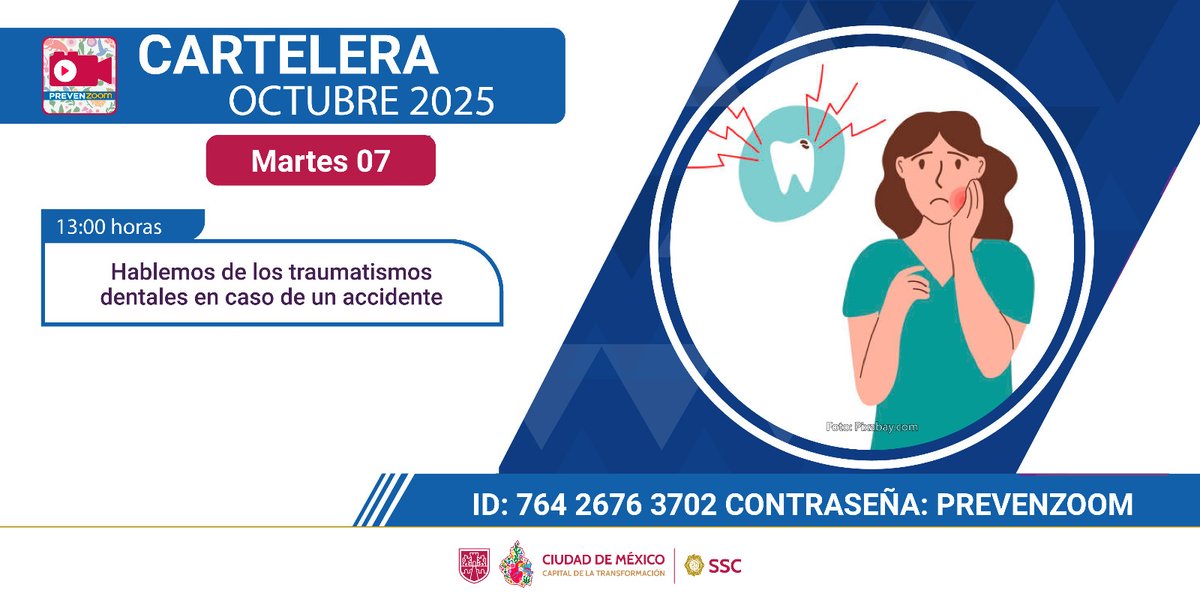 #ElConsejo te invita a participar en el ciclo de conferencias que imparte la Dirección General de Prevención del Delito. 

¡Consulta la cartelera del día! 

Únete  👉 bit.ly/3ehPykz 
ID de reunión: 764 2676 3702 
Contraseña: PREVENZOOM. 
#CiudadSegura