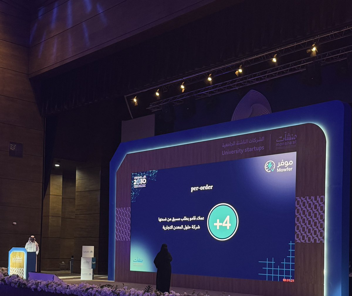 lamaheja's tweet photo. ختام رحلة مليئة بالتعلم والإنجاز✨
اليوم عرضنا مشروعنا موفر @Mowfer_s ضمن حفل معسكر ريادة الأعمال الجامعية، وفخورين بكل لحظة من هالرحلة، سعيدة بالفريق الرائع @rarsolar @Afnanflatt وبالعمل اللي جمعنا والنتيجة الرهيبة اللي وصلنا لها🤍
#معسكر_ريادة_الأعمال_الجامعية
#منشآت https://t.co/PGvdQ4hxle
