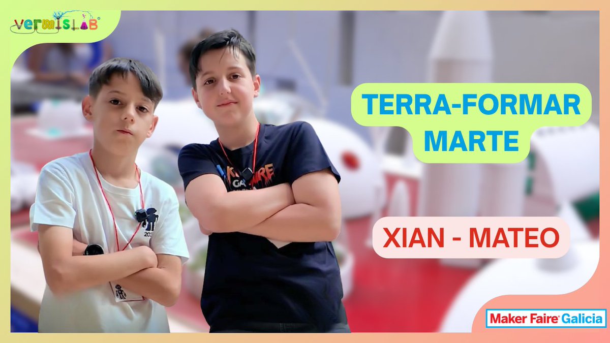 🚀 Terraformar Marte? Xián e Mateo en @Vermislab imaxinaron como sería vivir no planeta vermello 🌌
Crearon en 3D o seu propio proxecto de terraformación, cheo de ciencia e creatividade 💡

youtube.com/watch?v=e9J5uA…

#Vermislab #CienciaEn3D #Marte #STEAM #MakerFaire