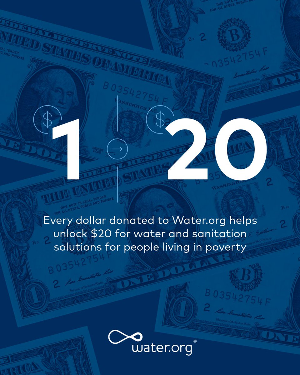 81 million lives changed—thanks to you! 🎉 Every dollar you donate to Water.org unlocks $20 for water and sanitation solutions and this helps reach more people in need of safe water and sanitation, faster! 

💧 Here’s more on how your donations help make more impact