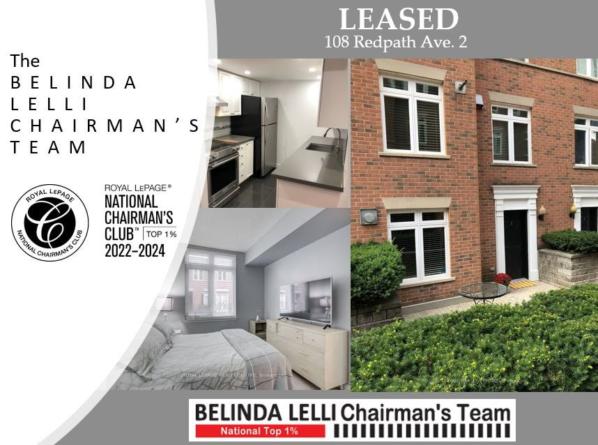 bel_lelli's tweet photo. LEASED!
108 Redpath Ave #2
Mount Pleasant W
The Belinda Lelli Team continues to deliver results, connecting the right properties with the right people across the city.
#BelindaLelliTeam #chairmansclub2024 #topagents #toprealestateagents #leasingthegta #buyingthegta https://t.co/PZM4MQBZna