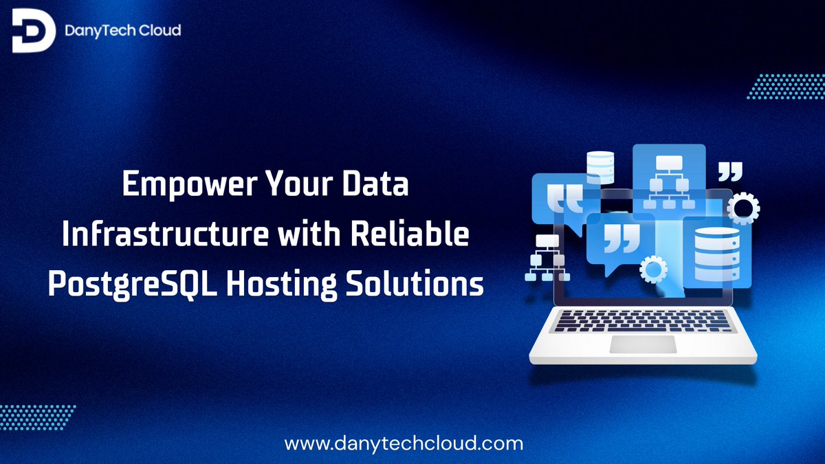 DanyTechCloud's tweet image. Looking to boost your data infrastructure? Look no further than DanyTech Cloud&apos;s reliable PostgreSQL hosting solutions!

Visit for more: danytechcloud.com

#datamanagement #danytechcloud #postgresql #hosting