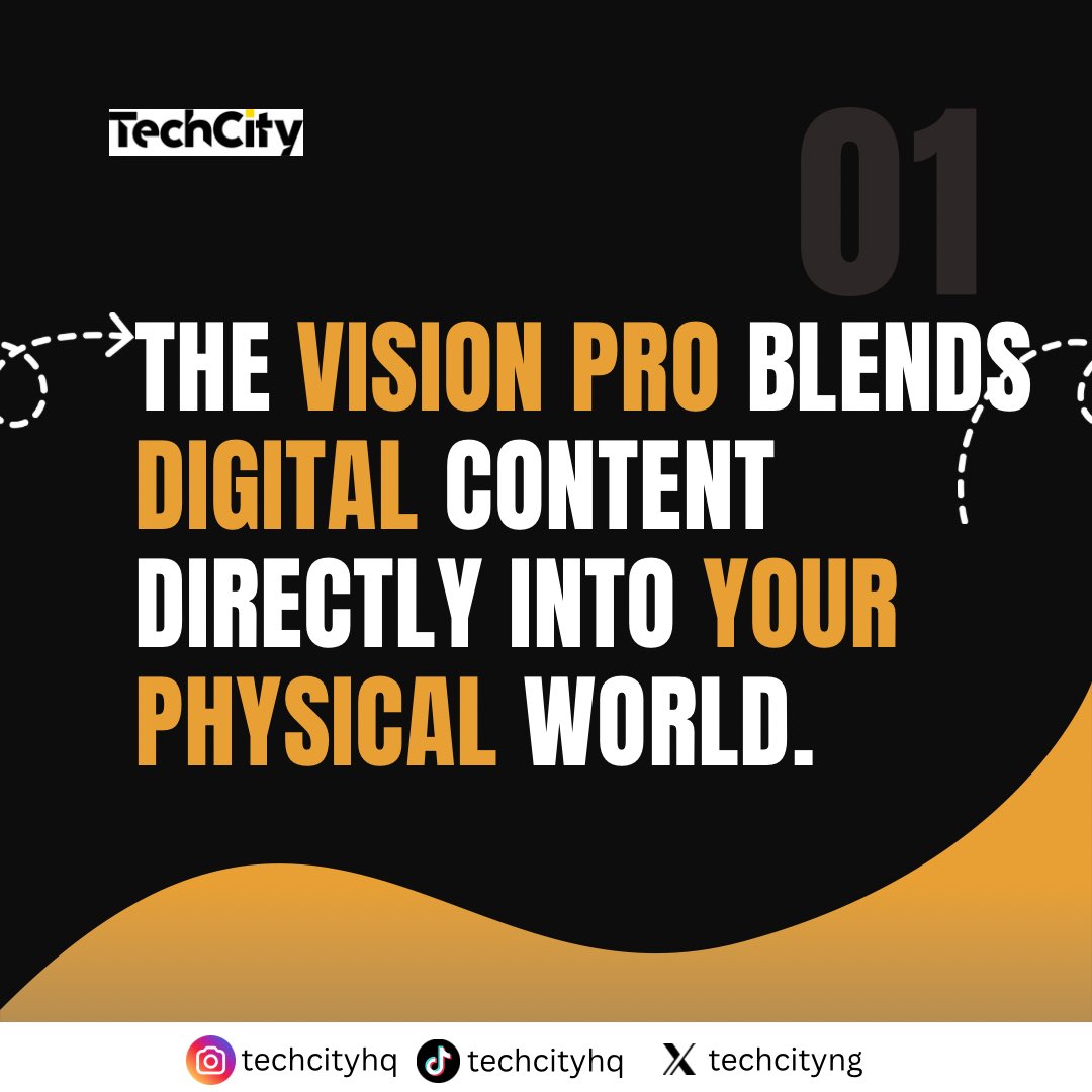 techcityng's tweet image. Your screen just got an upgrade... to your entire room! 🤯
Apple's Vision Pro is here. Interact, immerse, connect.
Find out how on TechCity NG! #VisionPro #SpatialComputing #AppleTech