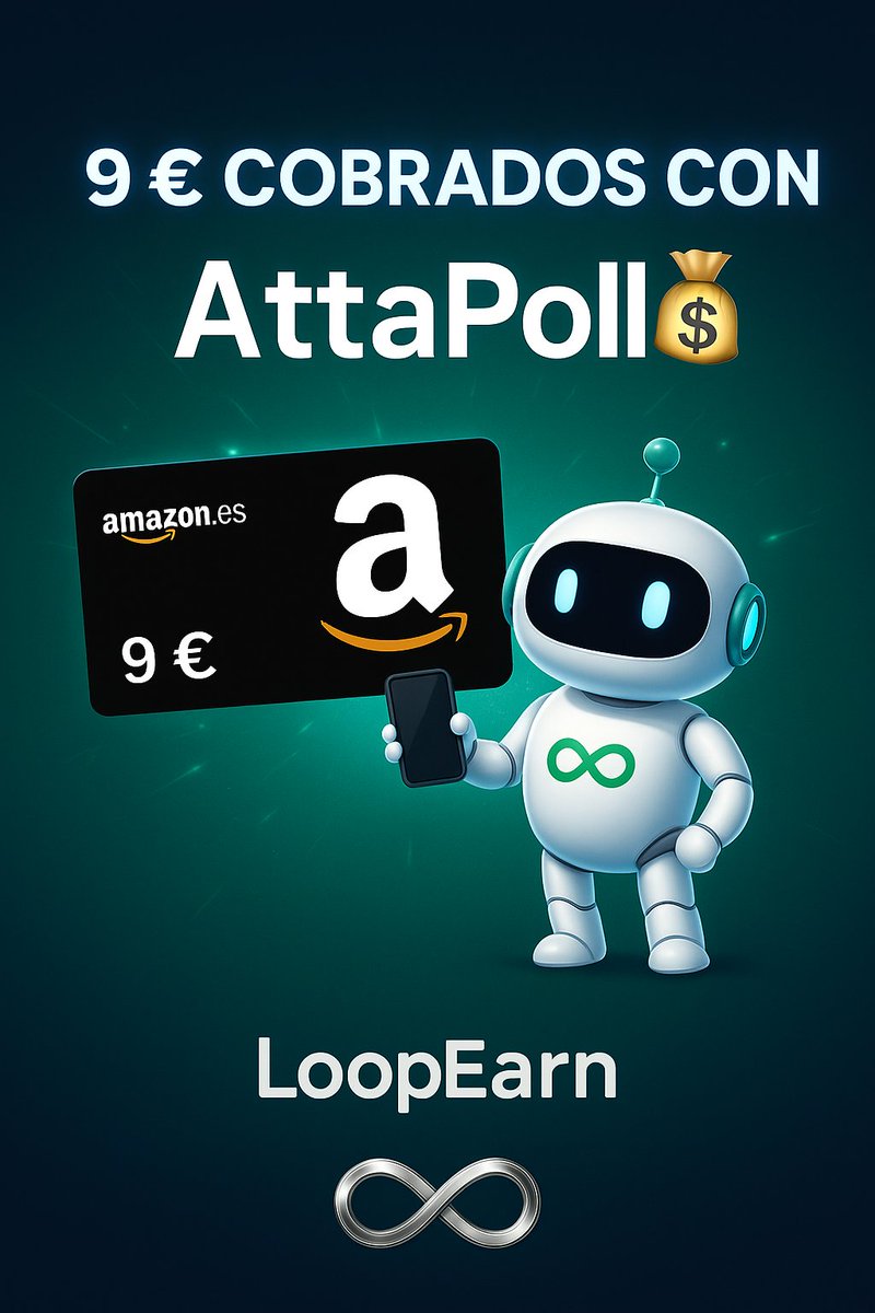 loop_earn's tweet photo. 💡 Nueva plataforma validada: AttaPoll

Probada, sencilla y eficaz.
👉 Encuestas rápidas desde el móvil
👉 9 € cobrados vía cheque Amazon
👉 Pago confirmado y sin complicaciones

🚀 #LoopEarn And it’s just the beginning #AttaPoll  #SideHustle #GanarDineroOnline @AttaPollTeam https://t.co/H8gcOjGFrQ