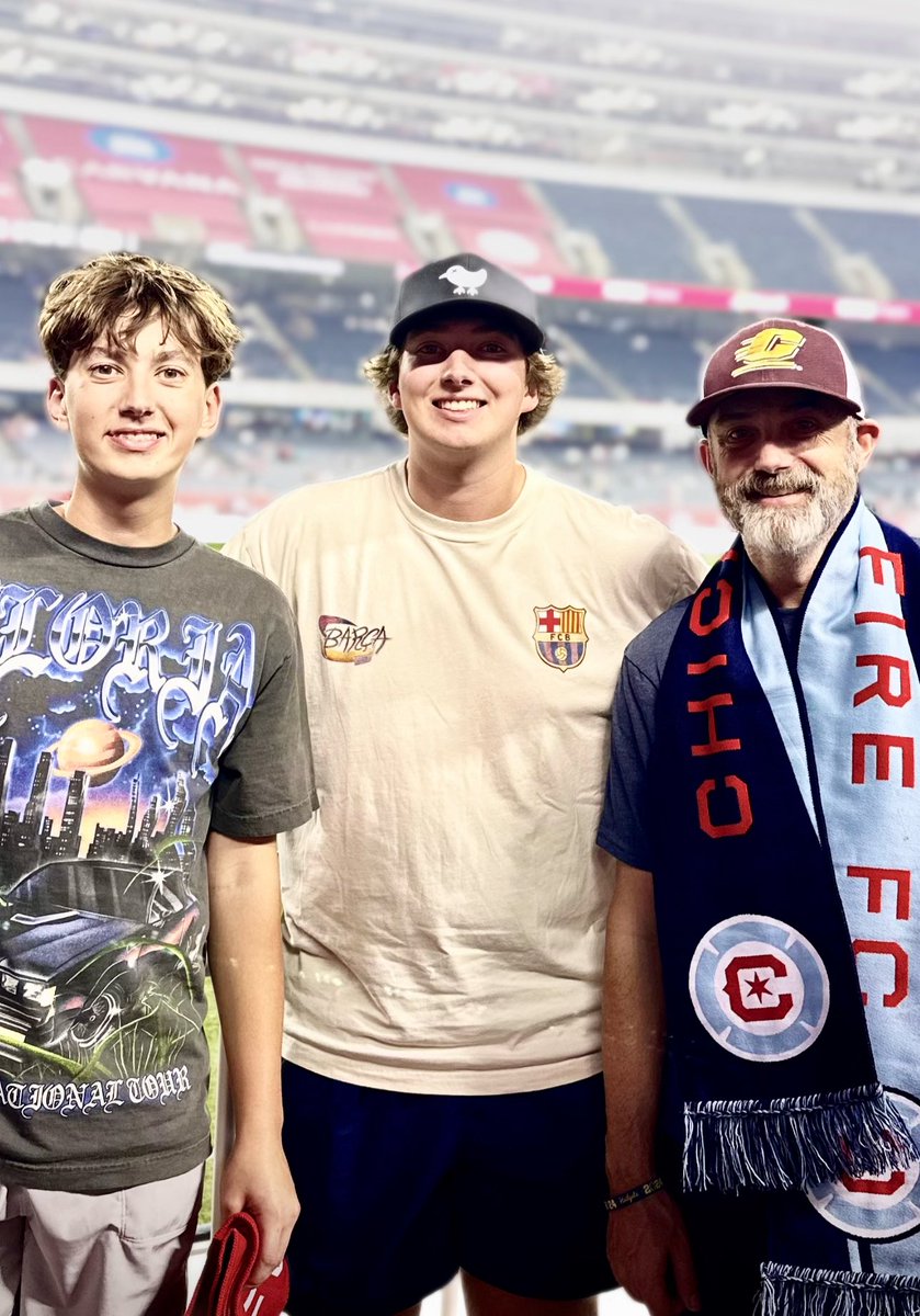 Spent the weekend with my boys in Chicago. Ate some good pizza, caught a <a href="/ChicagoFire/">Chicago Fire FC</a> game. As they get older, the time they want to hang with dad gets less and less but I love every chance I get. Yes I am the shortest man in the house now.