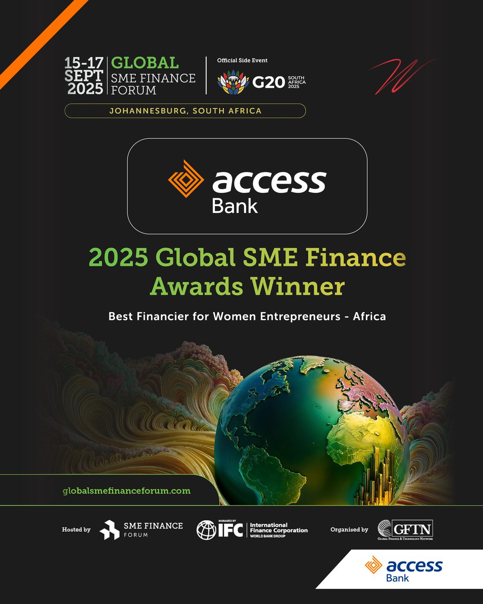 Every woman entrepreneur carries within her the power to transform lives, families, and nations. 🌟 Our mission has always been to walk beside her, fuel her vision, and make the impossible possible.

This is why being named the Best Financier for Women Entrepreneurs – Africa at