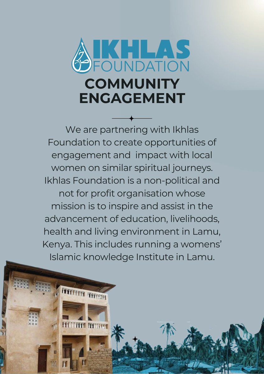 HalalSafaris's tweet photo. This is a thoughtfully curated Islamic Heritage knowledge retreat, where cultivating knowledge, reflection, and building bonds of sisterhood, awaits you. The trips includes engagement with local communities through partnership with @ikhlasFDN to ensure responsible tourism https://t.co/FzST2dJ3rf