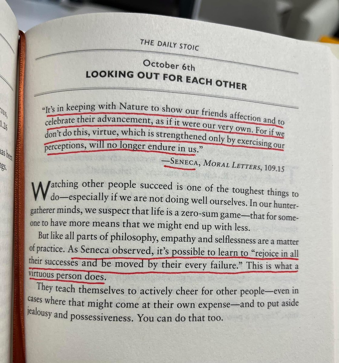 CoachBobStarkey's tweet photo. My challenge to you today is seek out a friend, teammate or colleague and celebrate something they accomplished or achieved. It doesnβt have to be major but βrejoice in all their successes.β
#TheDailyStoic https://t.co/FD6NVyP6Ua