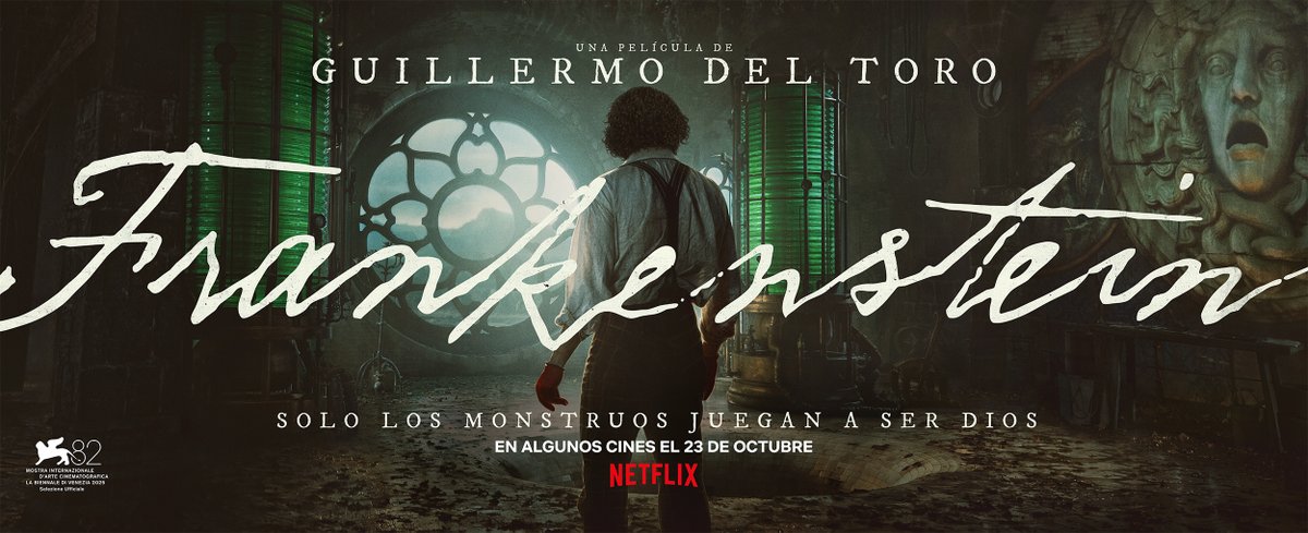 PimientaFilms's tweet photo. Solo los monstruos juegan a ser Dios.

⚡️ "Frankenstein", una película de Guillermo del Toro. 23 de octubre en cines. https://t.co/p3A1OGHn5X