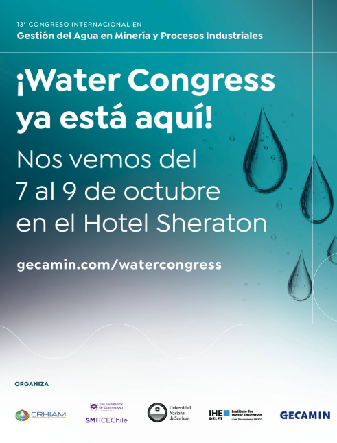 💧 ¡SORTEAMOS 1 ENTRADA A #Watercongress2025!

Entre los comentarios de hoy 6/10 y mañana 7/10 en todas nuestras redes sociales sobre el congreso

Hotel Sheraton Santiago

Aún estás a tiempo de participar 👉 gecamin.com/watercongress

#GecaminConference #WaterCongress2025