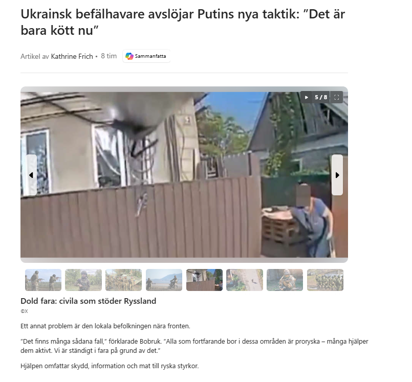 ubox99's tweet photo. Märkligt vinklad artikel. Om nu alla som bor i krigsområdet är proryska så kanske Ukraina ska släppa just det området? #Ukraina https://t.co/MkTowhkRHz