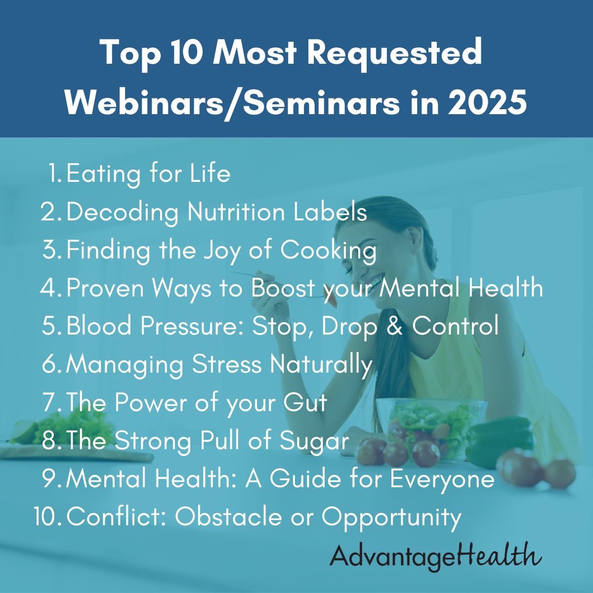 AdvantageHealt4's tweet photo. Empower your employees with engaging sessions led by expert health educators, registered dietitians, exercise physiologists, and ergonomic specialists.
💻 Available in-person or as webinars
🕒 Flexible scheduling to fit your team
⏱️ Most sessions are just 60 minutes https://t.co/Ytx5Ryu2OA