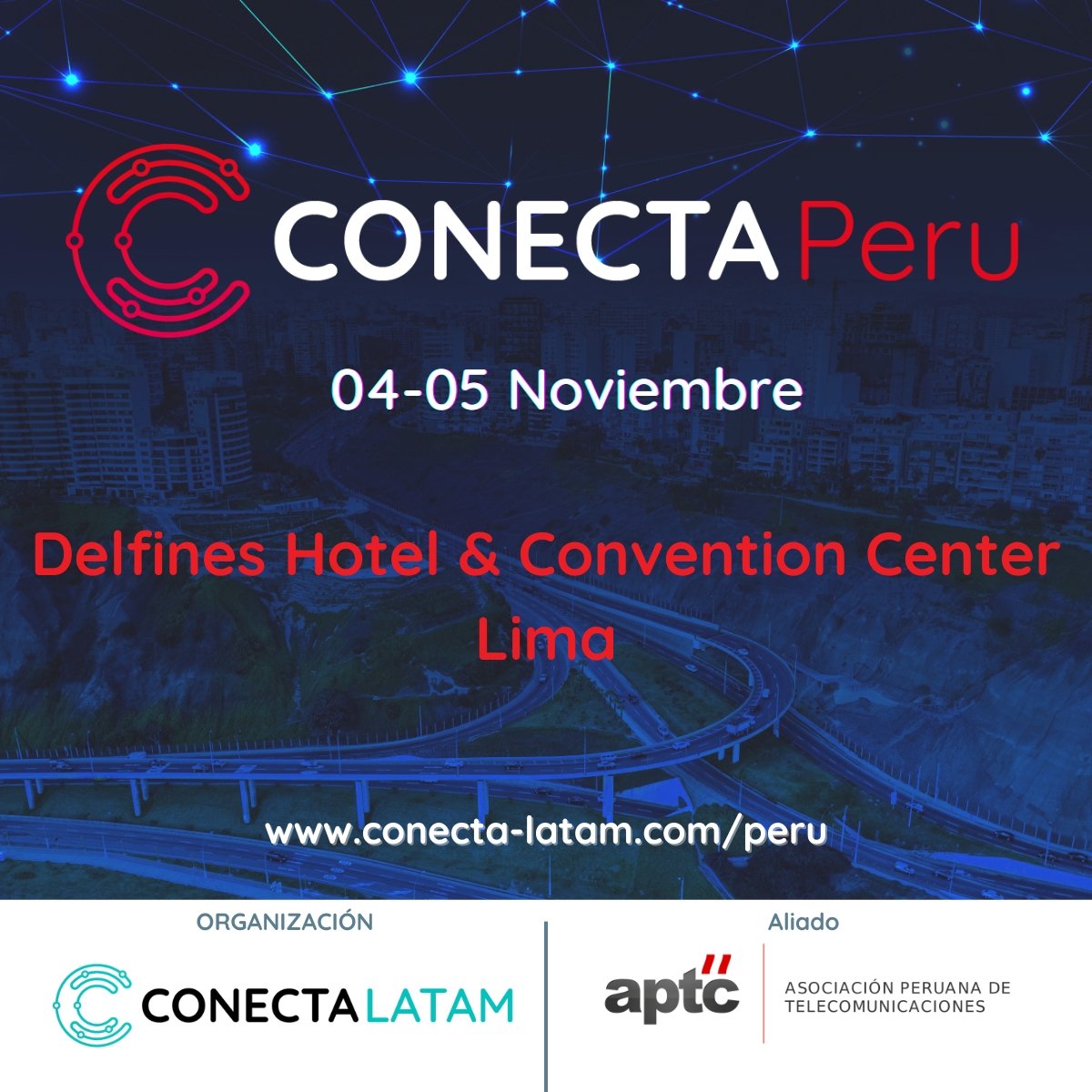 APTCPERU's tweet image. ¡Somos Partner Oficial de @conecta_latam 2025!

Únete a una experiencia única en telecomunicaciones el 4 y 5 de noviembre en Lima.

🎟 Descuento 15% con el código: Partner@Peru25
🔗 conecta-latam.com/peru

#ConectaLatam #Telecomunicaciones #APTC #Networking