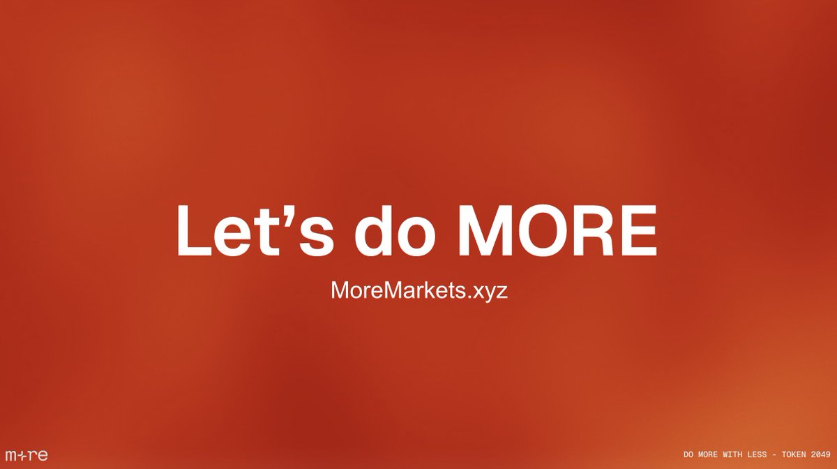 _CryptWraith's tweet image. For years, yield was sold as innovation, but behind every layer came another layer of abstraction,

all to squeeze an extra few basis points. The complexity didn’t just confuse users; it killed trust.

@moremarketsxyz is quietly trying to reverse that cycle. It’s not promising…