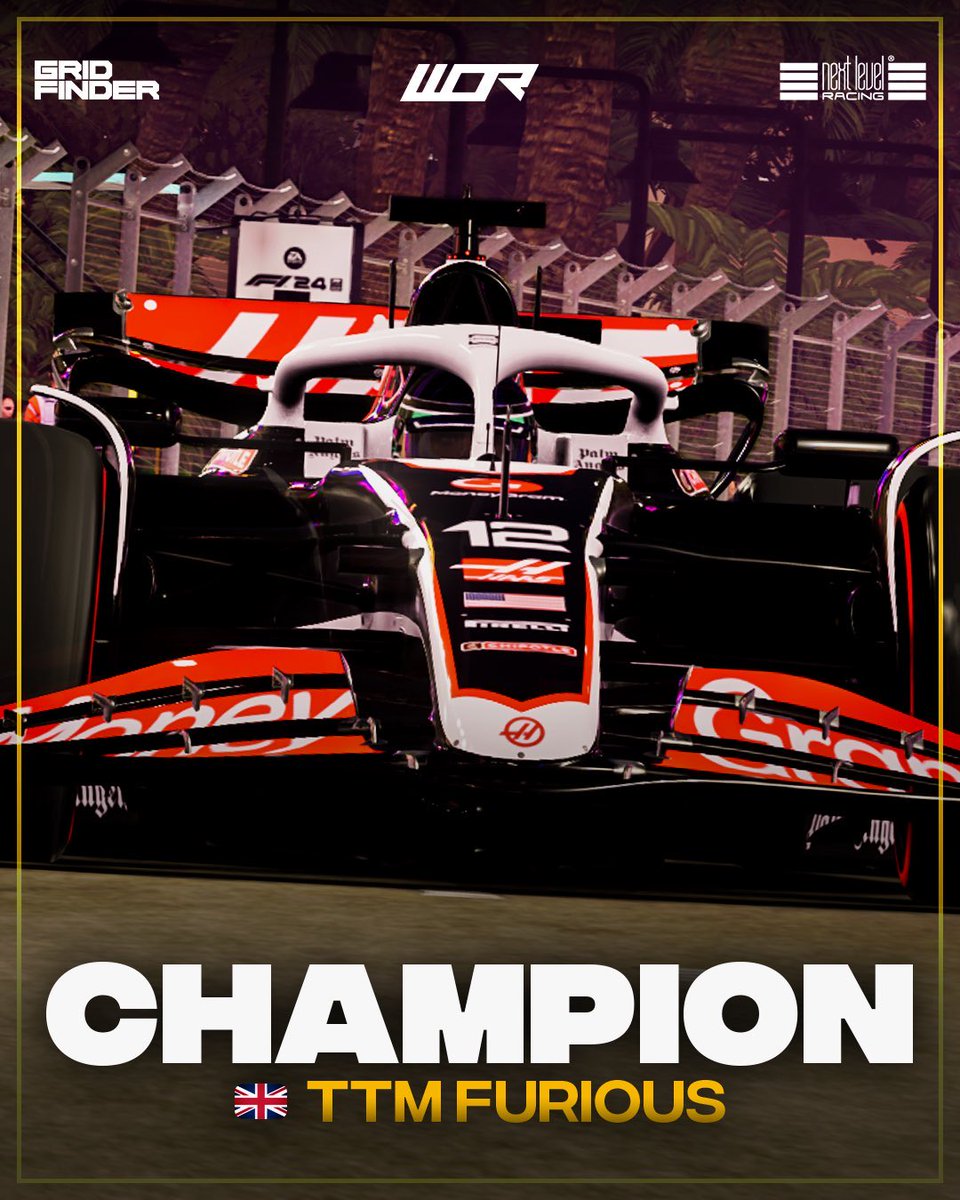WOR PC Tier 4 Champion 🏆

Fairly decent season and 4th WOR title now so pretty nice.
Hopefully T2 soon.
Thanks <a href="/danielhe91/">Daniel</a> for engineering each week. 

🏁7 Races 
🥇4 Wins 
🥈2 P2
4️⃣ 1 P4
⏰ 3 Poles
1️⃣4️⃣8️⃣ Points 

<a href="/Tomas_ENGE_SIM/">TomasEngeSimRacing</a>