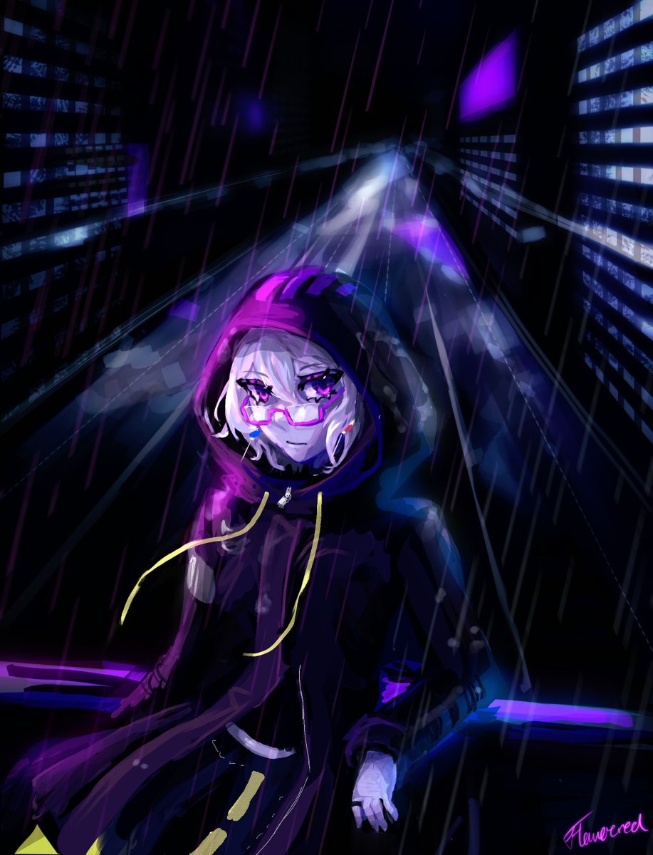 flowoered's tweet image. #RAINCODE practicing city scenes a bit more🌃