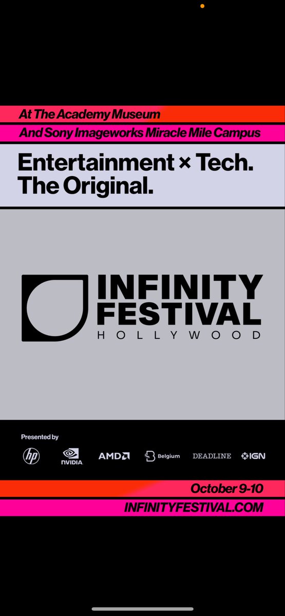 dulce303's tweet image. 🚀Entertainment + Technology converge at Infinity Festival • Oct 9–10 • LA

Dive into panels, AI labs, exclusive film insights, and the Monolith Awards, elevating “Story Advanced by Technology.”
infinityfestival.com

#InfinityFestival #EdTech #MediaTech #StoryByTech #IF2025