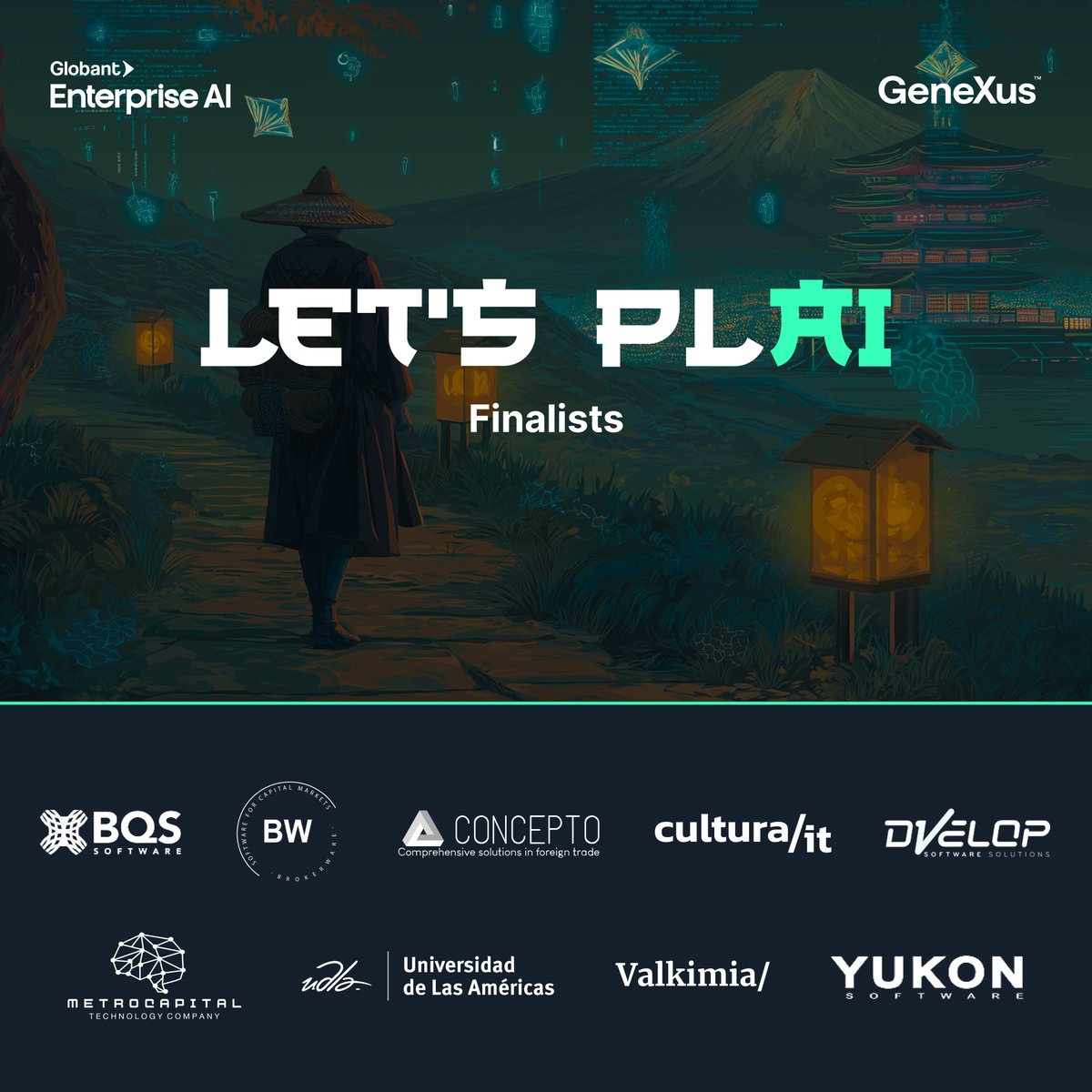GeneXus's tweet photo. 9 ideas. 9 teams. One shared vision: shaping the future with Globant Enterprise AI. We’re excited to introduce the 9 finalists of the Let’s PLAI contest by GeneXus. 🔗 Meet them here: https://t.co/hQjNlkSUm0

Congratulations! https://t.co/APdYuSC0EH