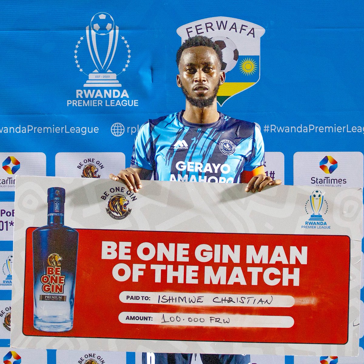 policefcrwanda's tweet photo. Man of the Match #DY3
🆚AS Muhanga https://t.co/rJ15FosVoo