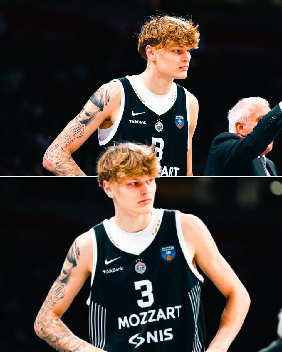 Mikka Muurinen made his professional debut tonight

The jersey of Partizan suits him well