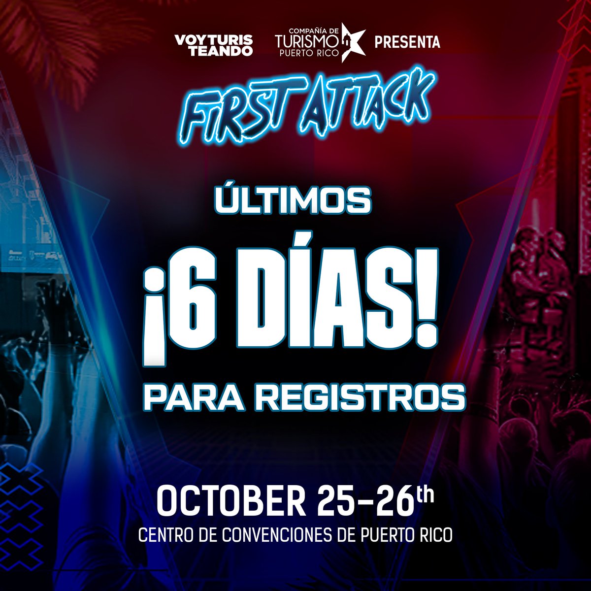 FirstAttackPR's tweet image. #FA2025 Hotel Rate ENDS TODAY!!!

Get your rooms before the special.rate dissappears.

firstattackpr.org/travel-informa…

Competitor registrations close in 6 days!

Firstattackpr.org