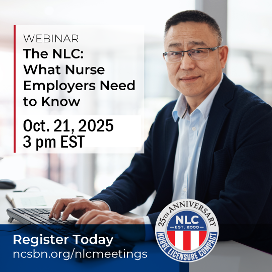 The NLC is hosting a free webinar for nurse employers on October 21, 3 pm EST. The session will provide an overview of the NLC, address common questions from nurse employers, explain the importance of the 60-day residency rule, and more! Register now : nursecompact.com/stay-informed.…
