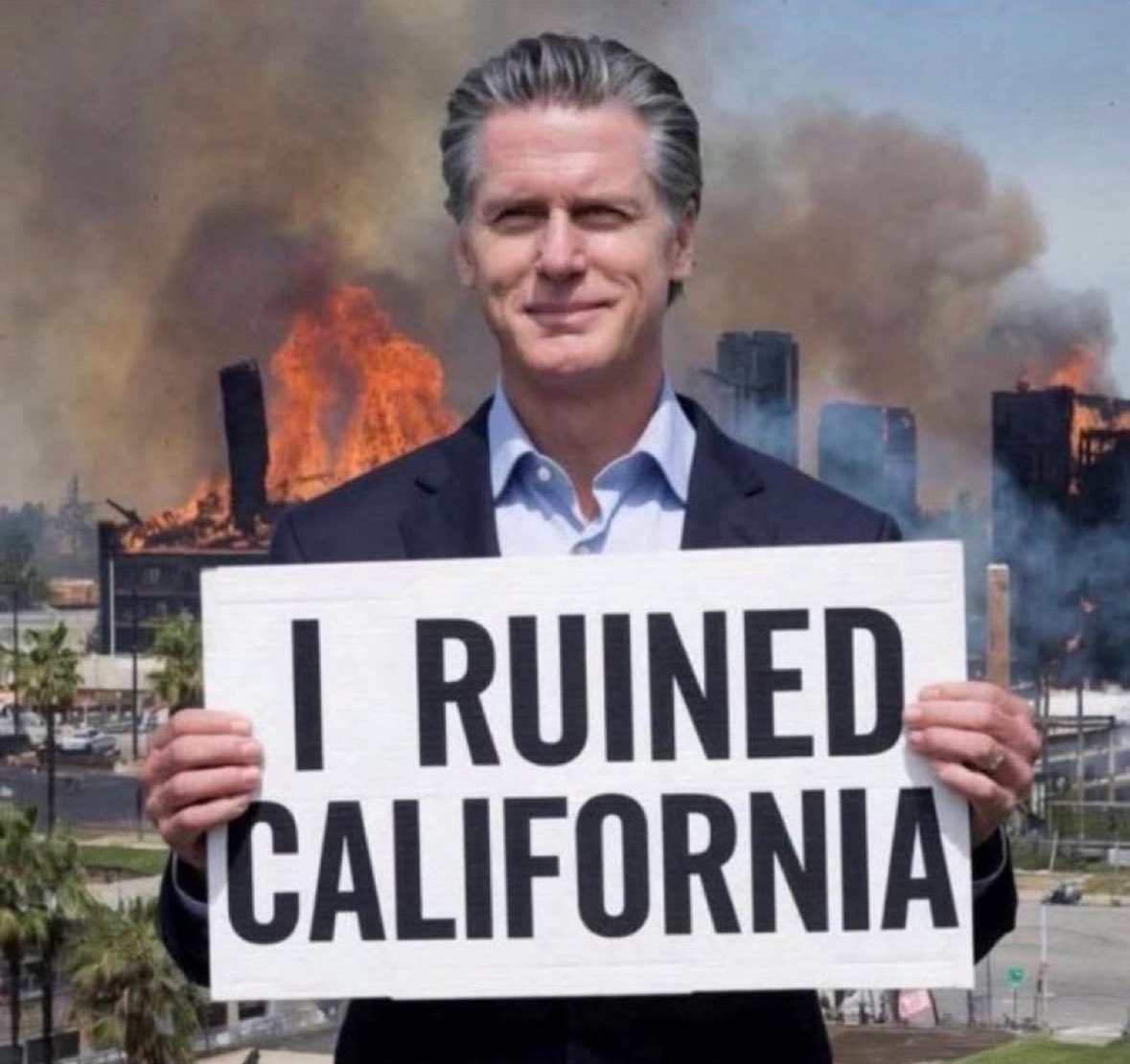 <a href="/GavinNewsom/">Gavin Newsom</a> <a href="/realDonaldTrump/">Donald J. Trump</a> You sure did