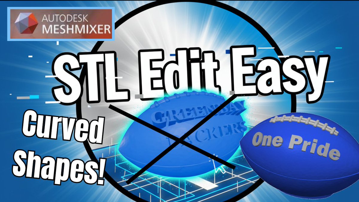 Simple steps to modify a curved STL file using #Meshmixer. Add text and paint in Bambu Studio too! #Lions #OnePride #Bambu

youtu.be/j-cskxXO7XY