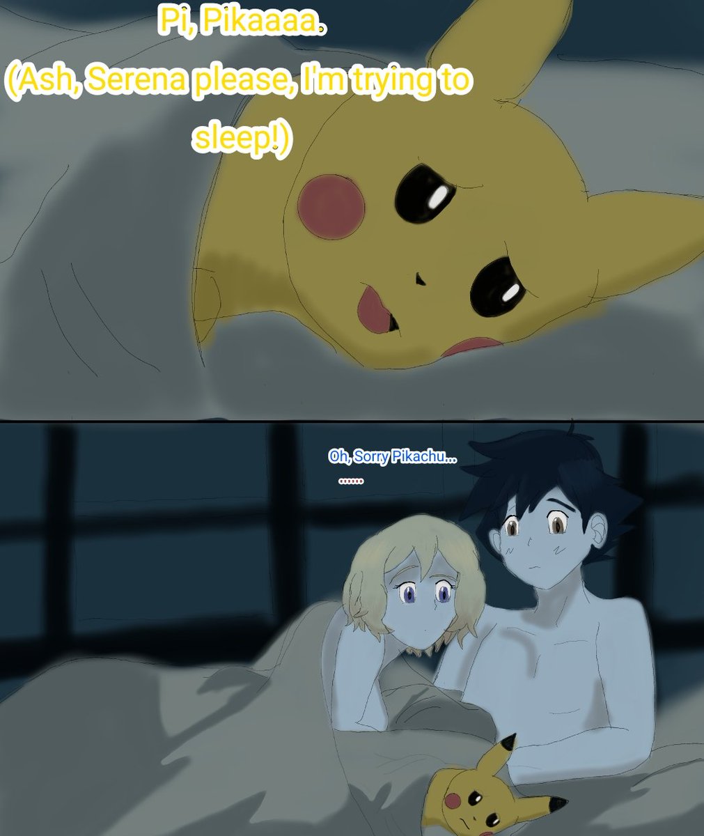 MegaLinkJoland's tweet photo. Asha and Serena's first night together comic.
Comic on @DeviantArt 
https://t.co/NUYdELKBrm
#artwork #amourshipping #ashandserena #ashxserena #Pokemon #pokemonamourshipping #pikachu #ashketchum #serena #serenapokemon #ashpokemon https://t.co/g7xBQwqYSu
