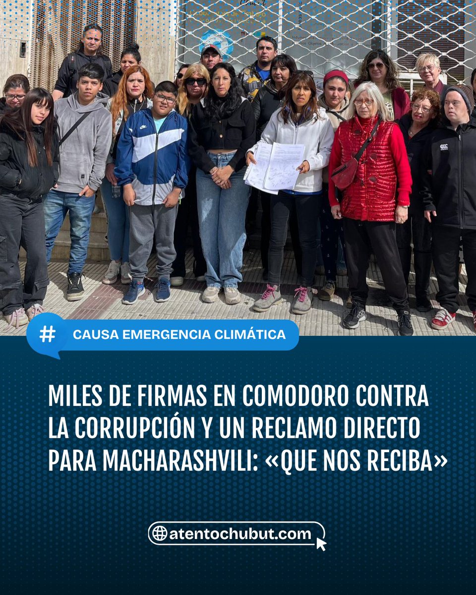 📢 CAUSA EMERGENCIA CLIMÁTICA: MILES DE FIRMAS EN COMODORO CONTRA LA CORRUPCIÓN Y UN RECLAMO DIRECTO PARA MACHARASHVILI: «QUE NOS RECIBA»

Vecinos damnificados por las inundaciones de 2017 presentaron más de 3.000 firmas en el Concejo Deliberante y en la Municipalidad de Comodoro