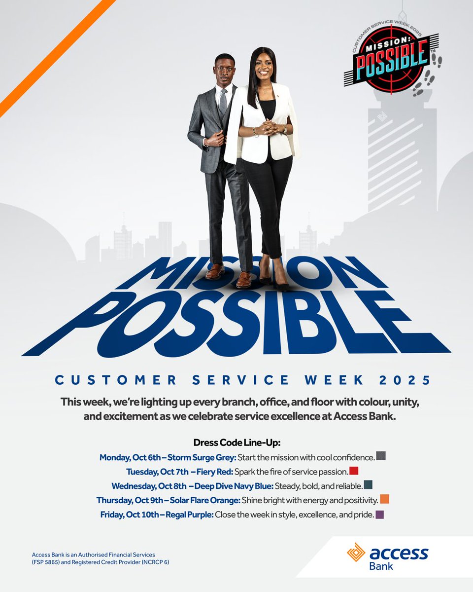 This week, we celebrate you, our customers, and the heroes who make banking excellence possible every day.️ From inspiring stories to colourful dress themes, we’re bringing unity, excitement, and gratitude to every branch and office.

Together, we make the impossible possible.