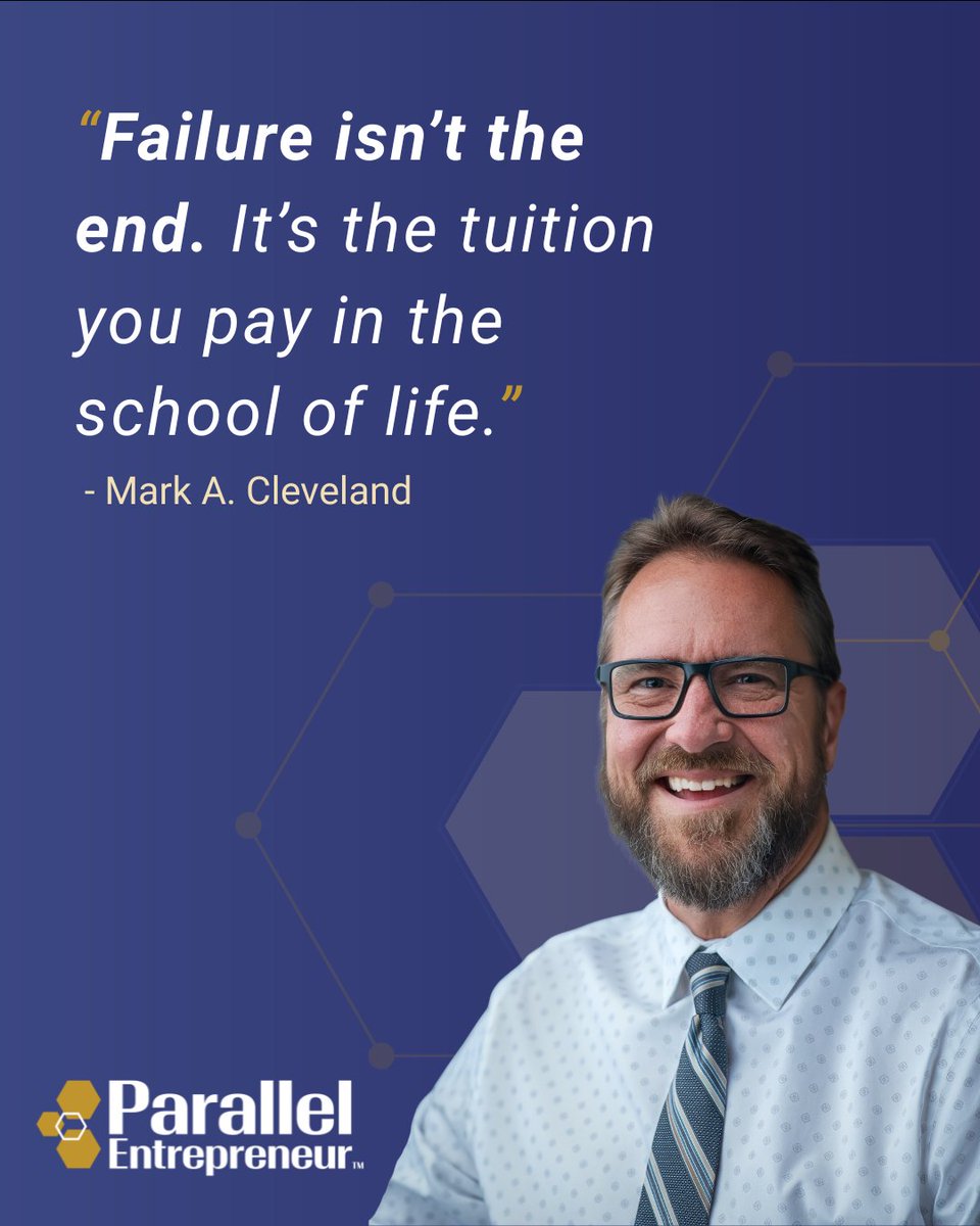 Mark A. Cleveland (@markacleveland) on Twitter photo Every founder has a story they don’t tell often.
The product that flopped.
The deal that fell through.
The hire that hurt the culture.
Here’s mine: I’ve failed more times than I can count.
But I wouldn’t trade those experiences for anything.
Because failure isn’t the end.
It’s Every founder has a story they don’t tell often.
The product that flopped.
The deal that fell through.
The hire that hurt the culture.
Here’s mine: I’ve failed more times than I can count.
But I wouldn’t trade those experiences for anything.
Because failure isn’t the end.
It’s