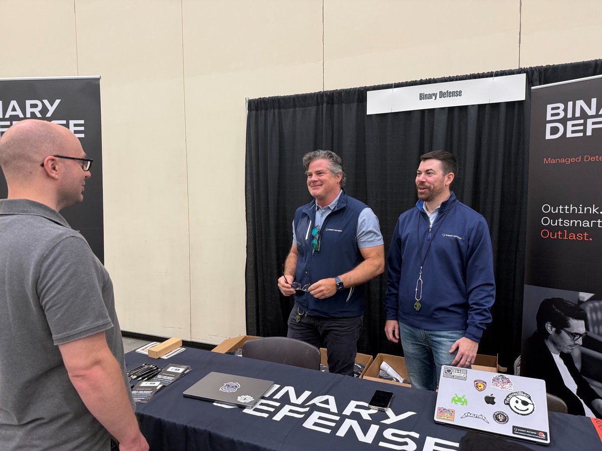 Binary_Defense's tweet image. GrrCON was a great success for Binary Defense. We connected with peers, shared ideas on making the world safer, and teamed up with @GuidePointSec at their Happy Hour.