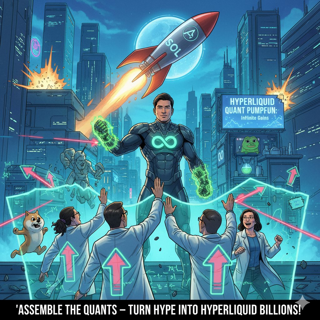 Mazi001ofweb3's tweet image. The $QUANT saga begins!  Jeff Yan is the 'Quant Man,' turning algorithms into alpha and $SOL into gold. Rivals are melting. Hyperliquid is the future. 

Assemble the Quants.
@TheTrueQuant

#QuantMan #Hyperliquid #Solana #CryptoGiveaway #MemeContest