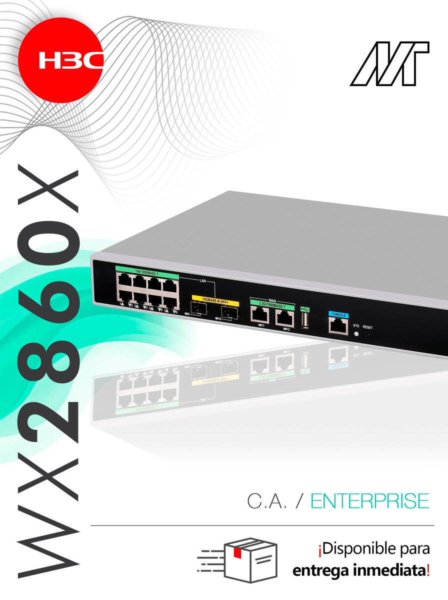 massivetechmx's tweet image. Controladora de acceso WX2860X
Portafolio Enterprise
#h3c #h3cmassivetech #massivetech #accesscontroller #controladoradeacceso 
@H3CGlobal
Contáctanos para conocer más sobre nuestras soluciones:
📞CDMX: 52 559275 9710
Ext 301 Ingeniería
Ext 304 Ventas
✉️info@massive-electronic.mx
