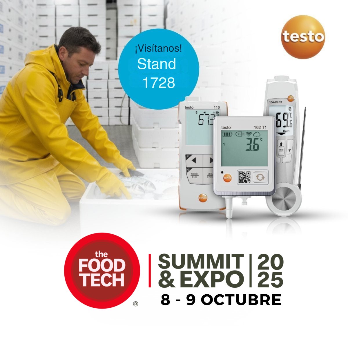 Testo I #food #testomx

⏰🐟 ¡El miércoles comienza @elfoodtech  2025!

Le esperamos en el stand 1728 con nuestros famosos equipos testo. Consiga aquí su entrada GRATIS 👉 registro.thefoodtech.com