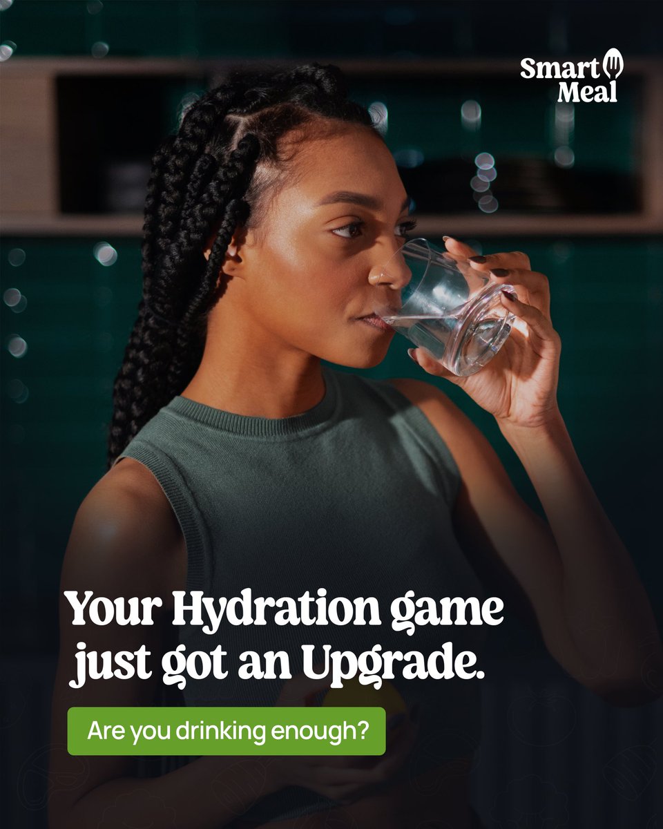 SmartMeal_'s tweet image. Hydration is the foundation of energy metabolism. For individuals managing health conditions, consistent hydration is crucial for nutrient absorption and overall stability.
Are you prioritizing your intake?
#Smartmeal #NutritionFacts #HydrationTips #Wellness #HealthEducation