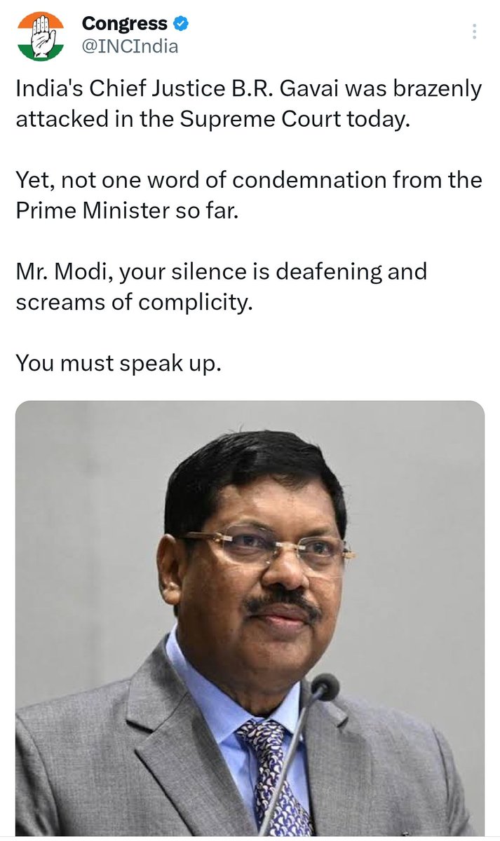 <a href="/yoursurajnaik/">Suraj G Naik</a> <a href="/Pawankhera/">Pawan Khera 🇮🇳</a> <a href="/HakimSaifyINC/">Hakimuddin Saify</a> <a href="/ShadowSakshi/">Sakshi</a> Also CONGRESS PARTY Forced 
PM Modi To Speak Up 👇🏻

Thank God He Reacted So Quickly 
( As Per His "Standard Delayed Reactions" Or "No Reactions" , It May
Be Called Quick Reaction )