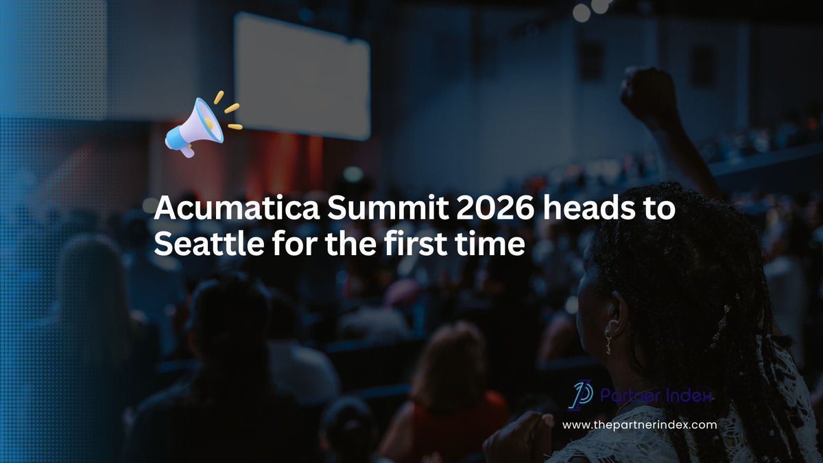 ThePartnerIndex's tweet image. Acumatica opens registration for Summit 2026 in Seattle, marking its first time in the city. The event will feature over 80 sessions, networking opportunities, and an expanded marketplace. buff.ly/NPPh79n