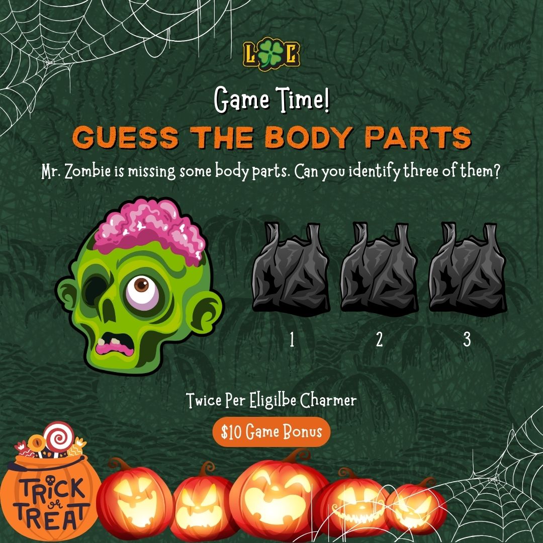 Lucky_Charmers_'s tweet image. 🕷️🎃 GAMETIME!!! 🎃🕷️

GUESS THE BODY PARTS!
The first Charmer to guess all 3 spooky body parts wins a $10 GAMEBONUS! 💀👻
HURRY and don’t get caught in the web! 🕸️🕷️

#HalloweenGame #GuessTheBodyParts #SpookyChallenge #GameBonus #CharmersChallenge