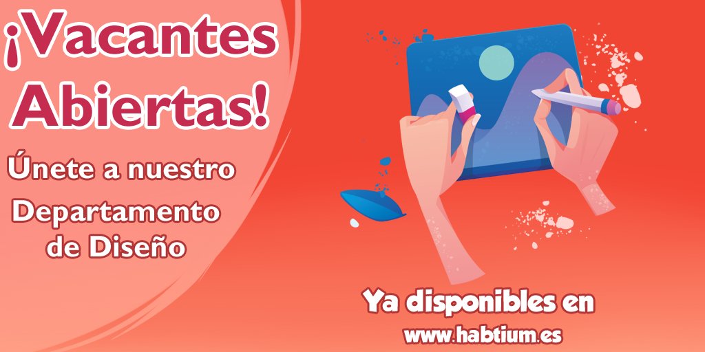🔴🖌️ Únete a nuestro equipo de diseño y libera toda tu creatividad creando imágenes y promocionales para el equipo más afro - fantástico. 😉

➡️ Envía tu solicitud :habtium.es/vacancies 👈