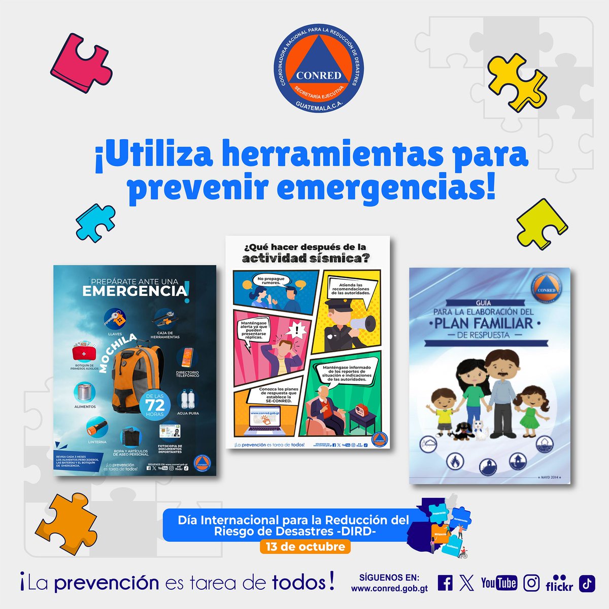 ConredGuatemala's tweet photo. #DIRD Las personas no solo necesitan ayuda durante las emergencias, también necesitan herramientas para prevenirlas. Invertir en educación, infraestructura y bienestar comunitario reduce la pobreza y salva vidas. https://t.co/H52KgNkbK2