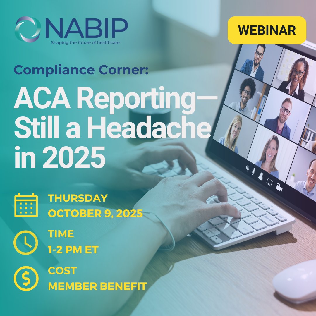📢 Attention Brokers &amp; Consultants!

Join our #ComplianceCorner webinar to learn:
✅ Latest ACA reporting rules
✅ Common mistakes to avoid
✅ Strategies to simplify reporting

🔗 Register here: ow.ly/l04p50X2r38

#ACAReporting #BrokerEducation #NABIPWebinar
