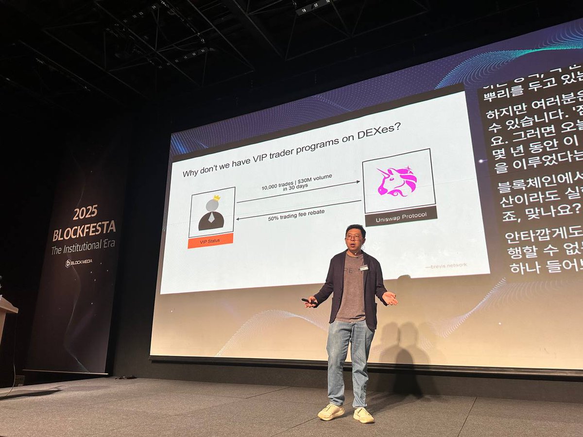 brevis_zk's tweet image. 💫We wrapped things up by joining @eBlockmedia&apos;s BLOCKFESTA! 

👀Institutions are watching Web3 closely—but they need speed, transparency, and trust before they can join at scale.

Brevis showed how verifiable compute is the missing piece—making stablecoins, RWAs, and DeFi…