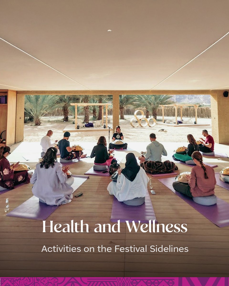 VisitSaudi's tweet image. Reconnect with your inner peace at the AlUla Wellness Festival. 🌿✨
Immerse in sound baths, relaxing, and holistic experiences amidst AlUla’s stunning landscapes.
📍#AlUla
Reserve your spot today and embrace serenity: visitsaudi.com/en/stories/alu…
#StayedForMore #VisitSaudi