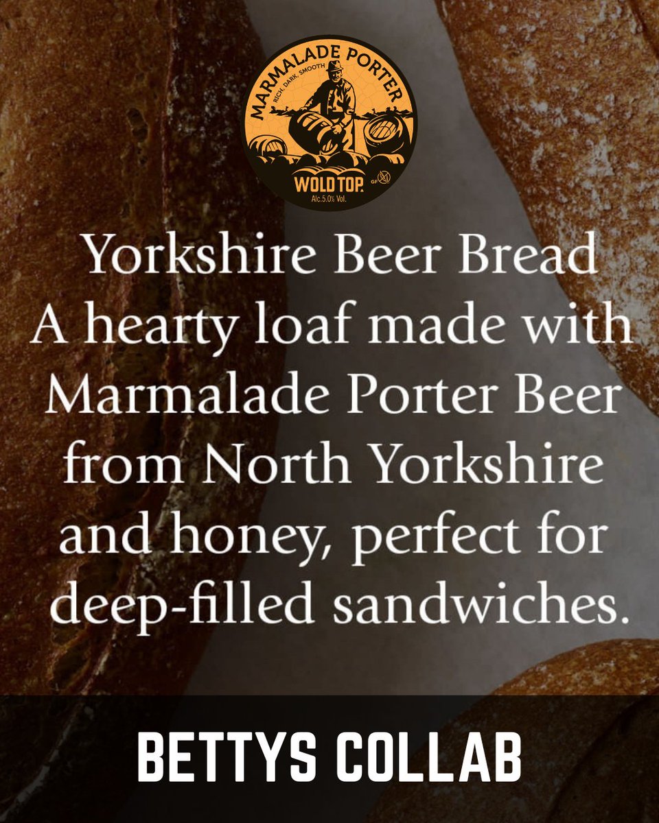 woldtopbrewery's tweet image. For British Food Fortnight 🇬🇧 we’re celebrating craft + tradition with Bettys’ Beer Bread, made with our Marmalade Porter 🍺 Rich, malty &amp;amp; citrusy – perfect for the season! Use code BFF25 for 10% off 👉 bit.ly/WTBBuyMarmPort
 #BritishFoodFortnight #BeerBread #WoldTopBrewery